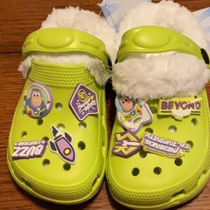 New with tags toy story croc style shoes size 9.5/10.5